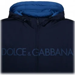 Dolce & Gabbana Dolce & Gabbana - Blue Reversible Jacket - Dolce & Gabbana Exclusive Luxury Collection - Avvenice^ Jackets
