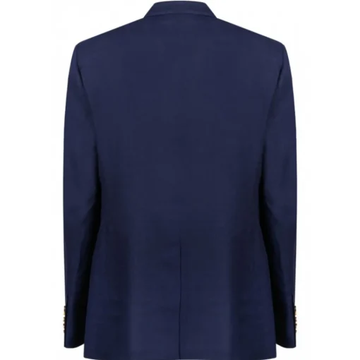 Dolce & Gabbana Dolce & Gabbana - Blue Wool Double-Breasted Blazer - Dolce & Gabbana Exclusive Luxury Collection - Avvenice^ Jackets