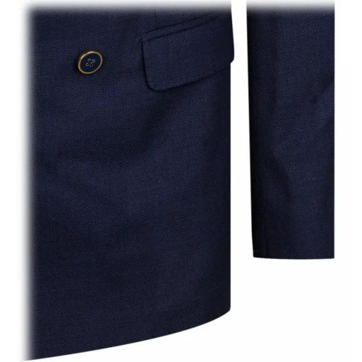 Dolce & Gabbana Dolce & Gabbana - Blue Wool Double-Breasted Blazer - Dolce & Gabbana Exclusive Luxury Collection - Avvenice^ Jackets
