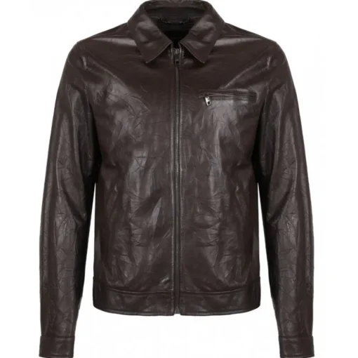 Dolce & Gabbana Dolce & Gabbana - Brown Leather Jacket - Dolce & Gabbana Exclusive Luxury Collection - Avvenice^ Jackets