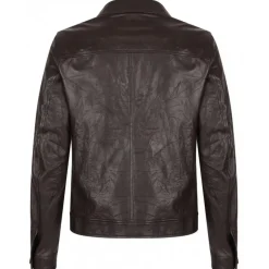 Dolce & Gabbana Dolce & Gabbana - Brown Leather Jacket - Dolce & Gabbana Exclusive Luxury Collection - Avvenice^ Jackets