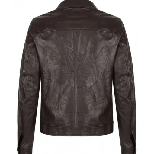 Dolce & Gabbana Dolce & Gabbana - Brown Leather Jacket - Dolce & Gabbana Exclusive Luxury Collection - Avvenice^ Jackets