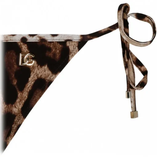 Dolce & Gabbana Dolce & Gabbana - Brown Brazilian Bikini Bottoms - Dolce & Gabbana Exclusive Luxury Collection - Avvenice^ Swimwear