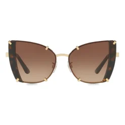 Dolce & Gabbana Eyewear Dolce & Gabbana - Butterfly Sunglasses with Faceted Details - Gold & Havana - Dolce & Gabbana Eyewear - Avvenice^ Sunglasses & Eyewear