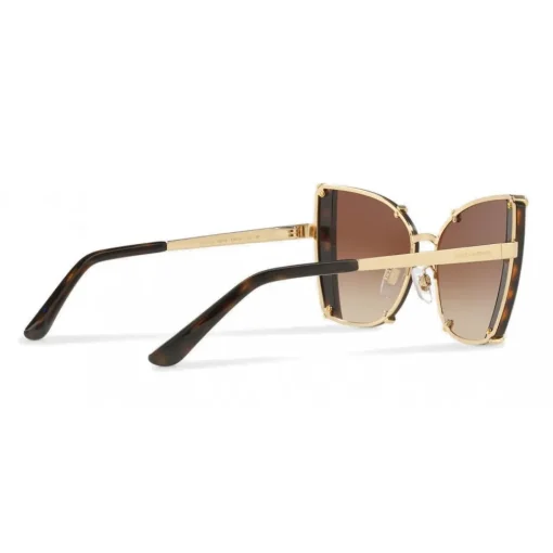 Dolce & Gabbana Eyewear Dolce & Gabbana - Butterfly Sunglasses with Faceted Details - Gold & Havana - Dolce & Gabbana Eyewear - Avvenice^ Sunglasses & Eyewear