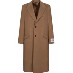 Dolce & Gabbana Dolce & Gabbana - Camel Wool Coat - Dolce & Gabbana Exclusive Luxury Collection - Avvenice^ Jackets