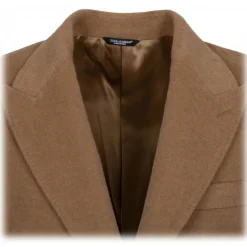 Dolce & Gabbana Dolce & Gabbana - Camel Wool Coat - Dolce & Gabbana Exclusive Luxury Collection - Avvenice^ Jackets