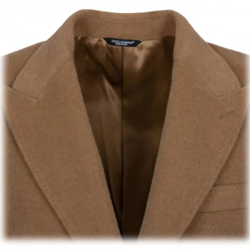 Dolce & Gabbana Dolce & Gabbana - Camel Wool Coat - Dolce & Gabbana Exclusive Luxury Collection - Avvenice^ Jackets