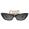 Dolce & Gabbana Eyewear Dolce & Gabbana - Cat Eye Sunglasses DG CIAO - Black - Dolce & Gabbana Eyewear - Avvenice
