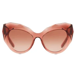 Dolce & Gabbana Eyewear Dolce & Gabbana - Cat Eye Sunglasses Stones & Logo Plaque - Pink Mirror - Dolce & Gabbana Eyewear - Avvenice^ Sunglasses & Eyewear