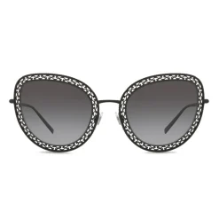 Dolce & Gabbana Eyewear Dolce & Gabbana - Cat Eye Devotion Sunglasses with Lace - Black - Dolce & Gabbana Eyewear - Avvenice