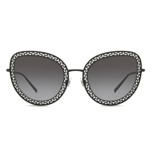 Dolce & Gabbana Eyewear Dolce & Gabbana - Cat Eye Devotion Sunglasses with Lace - Black - Dolce & Gabbana Eyewear - Avvenice