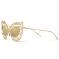 Dolce & Gabbana Eyewear Dolce & Gabbana - Cat Eye Sunglasses Filigree - Gold - Dolce & Gabbana Eyewear - Avvenice^ Sunglasses & Eyewear