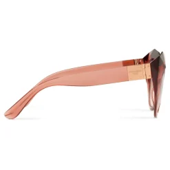 Dolce & Gabbana Eyewear Dolce & Gabbana - Cat Eye Sunglasses Stones & Logo Plaque - Pink Mirror - Dolce & Gabbana Eyewear - Avvenice^ Sunglasses & Eyewear