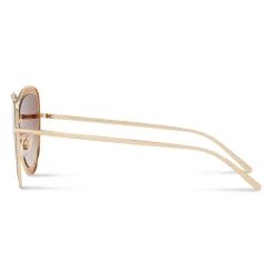 Dolce & Gabbana Eyewear Dolce & Gabbana - Cat Eye Devotion Sunglasses with Lace - Gold - Dolce & Gabbana Eyewear - Avvenice^ Sunglasses & Eyewear