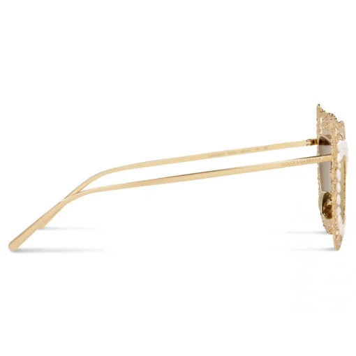 Dolce & Gabbana Eyewear Dolce & Gabbana - Cat Eye Sunglasses Filigree - Gold - Dolce & Gabbana Eyewear - Avvenice^ Sunglasses & Eyewear
