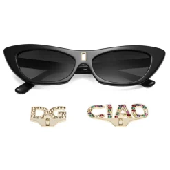 Dolce & Gabbana Eyewear Dolce & Gabbana - Cat Eye Sunglasses DG CIAO - Black - Dolce & Gabbana Eyewear - Avvenice