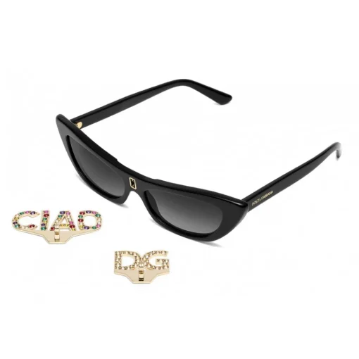 Dolce & Gabbana Eyewear Dolce & Gabbana - Cat Eye Sunglasses DG CIAO - Black - Dolce & Gabbana Eyewear - Avvenice