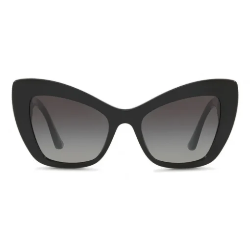 Dolce & Gabbana Eyewear Dolce & Gabbana - Cat-Eye Acetate Sunglasses with "Sacred Heart" Decoration - Black - Dolce & Gabbana Eyewear - Avvenice