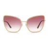 Dolce & Gabbana Eyewear Dolce & Gabbana - Cat-Eye Sunglasses with "Sacred Heart" Metal Profile - Gold & Bordeaux - Dolce & Gabbana Eyewear - Avvenice^ Sunglasses & Eyewear