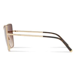 Dolce & Gabbana Eyewear Dolce & Gabbana - Cat-Eye Sunglasses with "Sacred Heart" Metal Profile - Gold & Havana - Dolce & Gabbana Eyewear - Avvenice