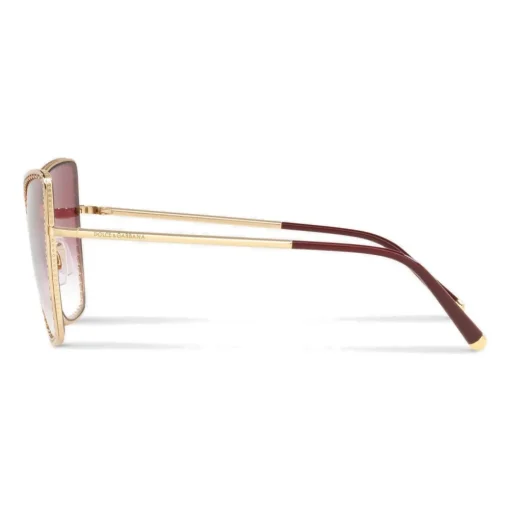 Dolce & Gabbana Eyewear Dolce & Gabbana - Cat-Eye Sunglasses with "Sacred Heart" Metal Profile - Gold & Bordeaux - Dolce & Gabbana Eyewear - Avvenice^ Sunglasses & Eyewear