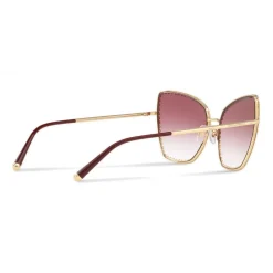 Dolce & Gabbana Eyewear Dolce & Gabbana - Cat-Eye Sunglasses with "Sacred Heart" Metal Profile - Gold & Bordeaux - Dolce & Gabbana Eyewear - Avvenice^ Sunglasses & Eyewear