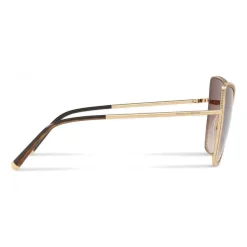 Dolce & Gabbana Eyewear Dolce & Gabbana - Cat-Eye Sunglasses with "Sacred Heart" Metal Profile - Gold & Havana - Dolce & Gabbana Eyewear - Avvenice