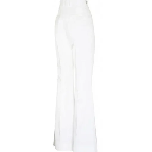 Dolce & Gabbana Dolce & Gabbana - Cream White Tailored Wide Leg Trousers - Dolce & Gabbana Exclusive Luxury Collection - Avvenice^ Trousers