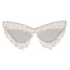 Dolce & Gabbana Eyewear Dolce & Gabbana - Crystals’ Rain Sunglasses - Silver - Dolce & Gabbana Eyewear - Avvenice