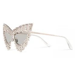 Dolce & Gabbana Eyewear Dolce & Gabbana - Crystals’ Rain Sunglasses - Silver - Dolce & Gabbana Eyewear - Avvenice