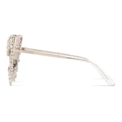 Dolce & Gabbana Eyewear Dolce & Gabbana - Crystals’ Rain Sunglasses - Silver - Dolce & Gabbana Eyewear - Avvenice