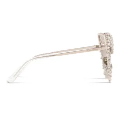 Dolce & Gabbana Eyewear Dolce & Gabbana - Crystals’ Rain Sunglasses - Silver - Dolce & Gabbana Eyewear - Avvenice
