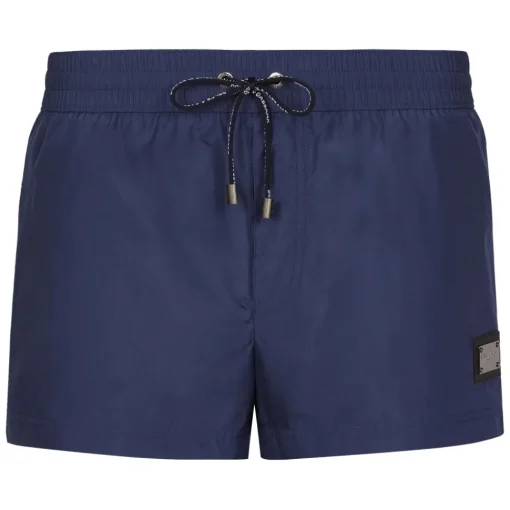 Dolce & Gabbana Dolce & Gabbana - Dark Blue Swim Shorts - Dolce & Gabbana Exclusive Luxury Collection - Avvenice^ Trousers