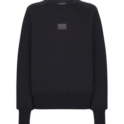 Dolce & Gabbana Dolce & Gabbana - Dark Blue Sweatshirt - Dolce & Gabbana Exclusive Luxury Collection - Avvenice^ Sweatshirts