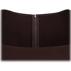 Dolce & Gabbana Dolce & Gabbana - Dark Brown Jersey Midi Dress - Dolce & Gabbana Exclusive Luxury Collection - Avvenice