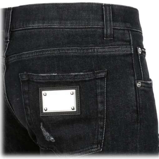 Dolce & Gabbana Dolce & Gabbana - Dark Blue Denim Jeans - Dolce & Gabbana Exclusive Luxury Collection - Avvenice