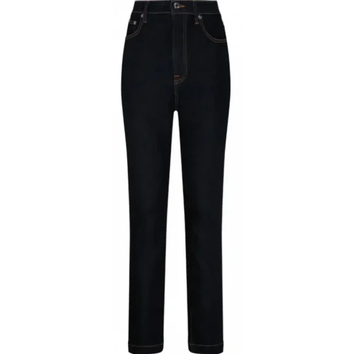 Dolce & Gabbana Dolce & Gabbana - Dark Navy Cotton Skinny Jeans - Dolce & Gabbana Exclusive Luxury Collection - Avvenice^ Trousers