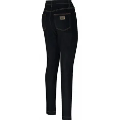 Dolce & Gabbana Dolce & Gabbana - Dark Navy Cotton Skinny Jeans - Dolce & Gabbana Exclusive Luxury Collection - Avvenice^ Trousers