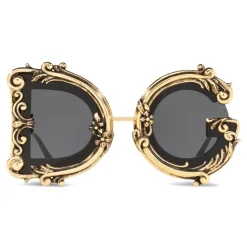 Dolce & Gabbana Eyewear Dolce & Gabbana - Devotion Sunglasses - Black & Gold - Dolce & Gabbana Eyewear - Avvenice^ Sunglasses & Eyewear