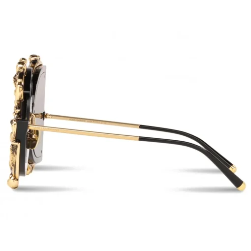 Dolce & Gabbana Eyewear Dolce & Gabbana - Devotion Sunglasses - Black & Gold - Dolce & Gabbana Eyewear - Avvenice^ Sunglasses & Eyewear