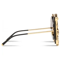 Dolce & Gabbana Eyewear Dolce & Gabbana - Devotion Sunglasses - Black & Gold - Dolce & Gabbana Eyewear - Avvenice^ Sunglasses & Eyewear