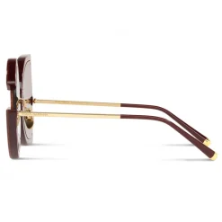 Dolce & Gabbana Eyewear Dolce & Gabbana - DG Glitter Sunglasses - Bordeaux & Gold - Dolce & Gabbana Eyewear - Avvenice