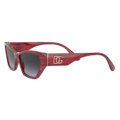 Dolce & Gabbana Eyewear Dolce & Gabbana - DG Monogram Sunglasses - Burgundy - Dolce & Gabbana Eyewear - Avvenice