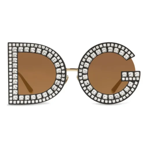 Dolce & Gabbana Eyewear Dolce & Gabbana - DG Sunglasses with Crystals - Black with Crystals - Dolce & Gabbana Eyewear - Avvenice