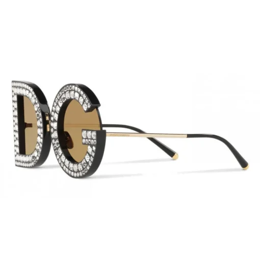 Dolce & Gabbana Eyewear Dolce & Gabbana - DG Sunglasses with Crystals - Black with Crystals - Dolce & Gabbana Eyewear - Avvenice