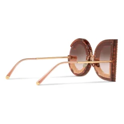 Dolce & Gabbana Eyewear Dolce & Gabbana - DG Sunglasses with Crystals - Transparent Pink - Dolce & Gabbana Eyewear - Avvenice^ Sunglasses & Eyewear