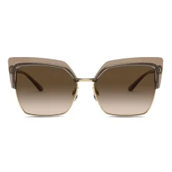 Dolce & Gabbana Eyewear Dolce & Gabbana - Double Line Sunglasses - Brown Gold - Dolce & Gabbana Eyewear - Avvenice