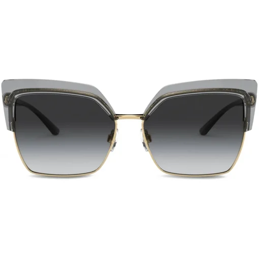 Dolce & Gabbana Eyewear Dolce & Gabbana - Double Line Sunglasses - Grey Gold - Dolce & Gabbana Eyewear - Avvenice^ Sunglasses & Eyewear