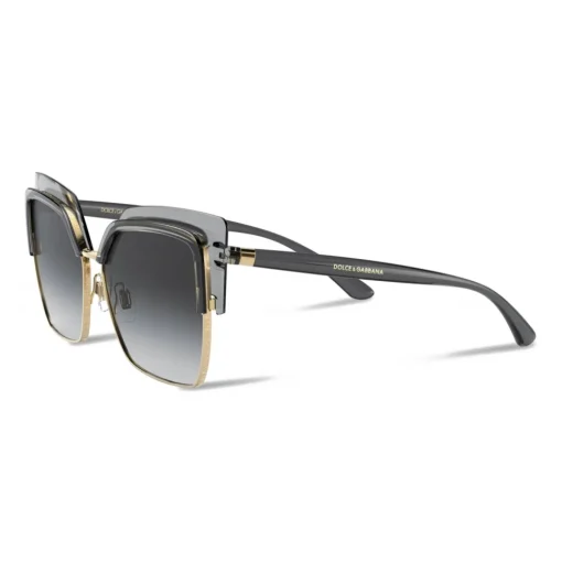 Dolce & Gabbana Eyewear Dolce & Gabbana - Double Line Sunglasses - Grey Gold - Dolce & Gabbana Eyewear - Avvenice^ Sunglasses & Eyewear